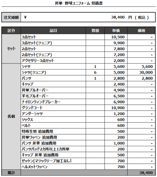 230316_SENDAI M CLUB_追加見積書