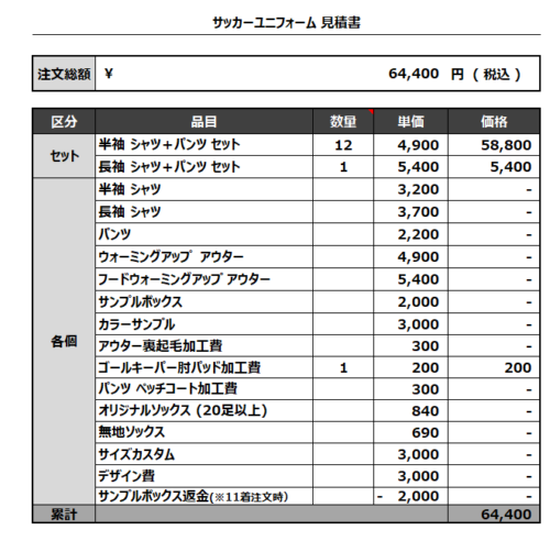 230320_TLFC_TLFC GK_サッカー見積書