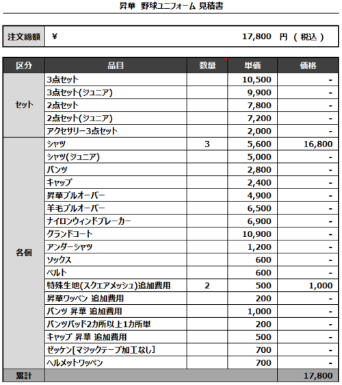 230330_Yokohama Ponkot's / Yokohama PISTONS_追加見積書