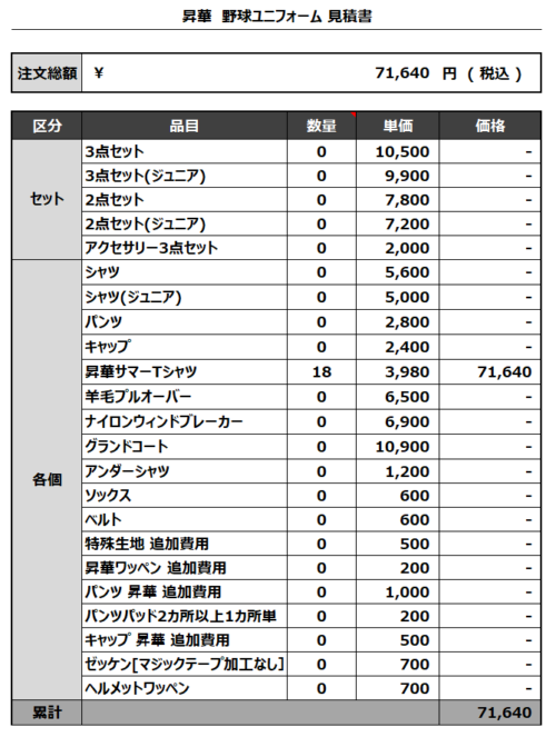 230515_SHINDEN VICTORY昇華サマーTシャツ_見積書