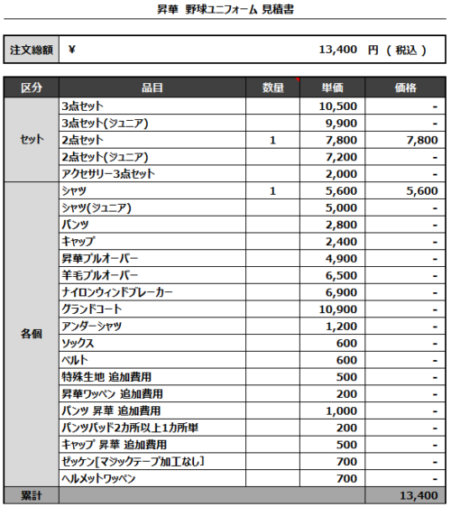 230510_TOKOROZAWA SEIBU BUSTERS_追加見積書