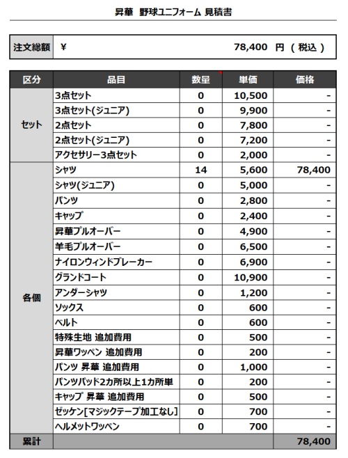 230608_STRAIGHTS 3rd/4th_見積書