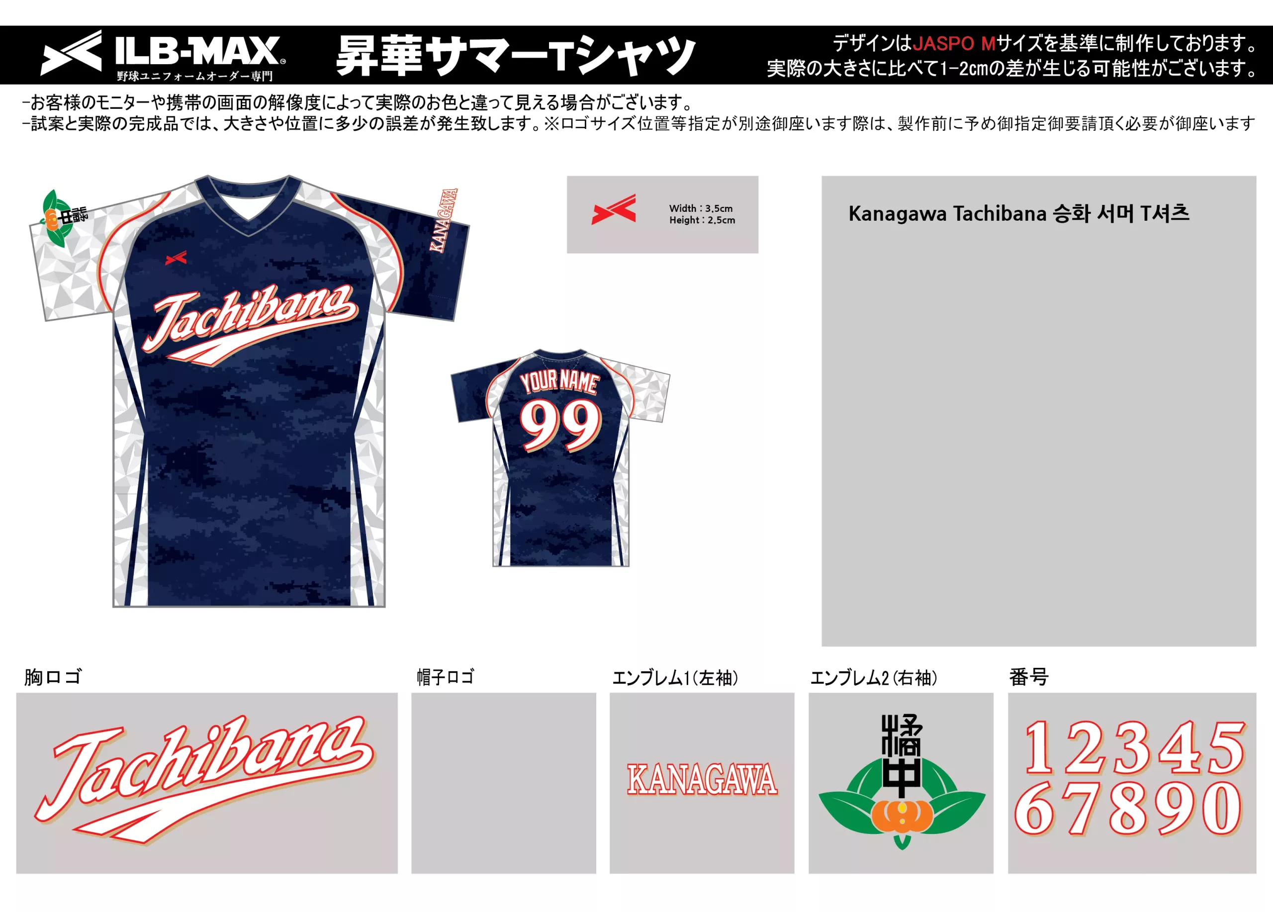 野球 ユニフォーム デザインKanagawa Tachibana ST