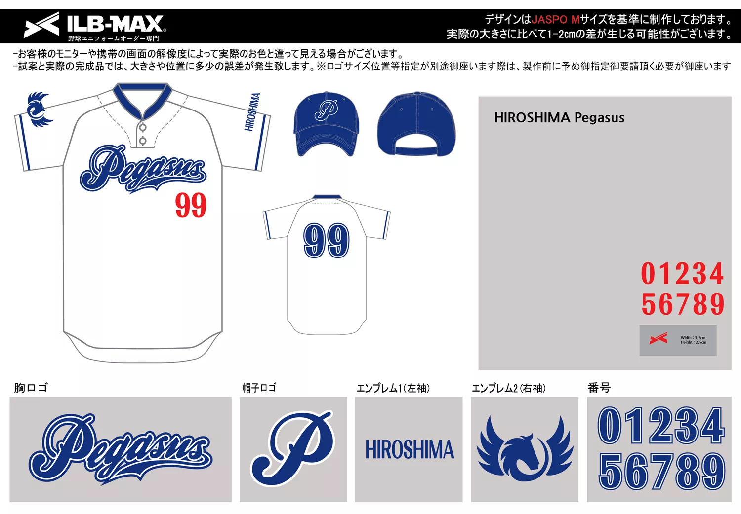 野球 ユニフォーム デザイン_HIROSHIMA Pegasus