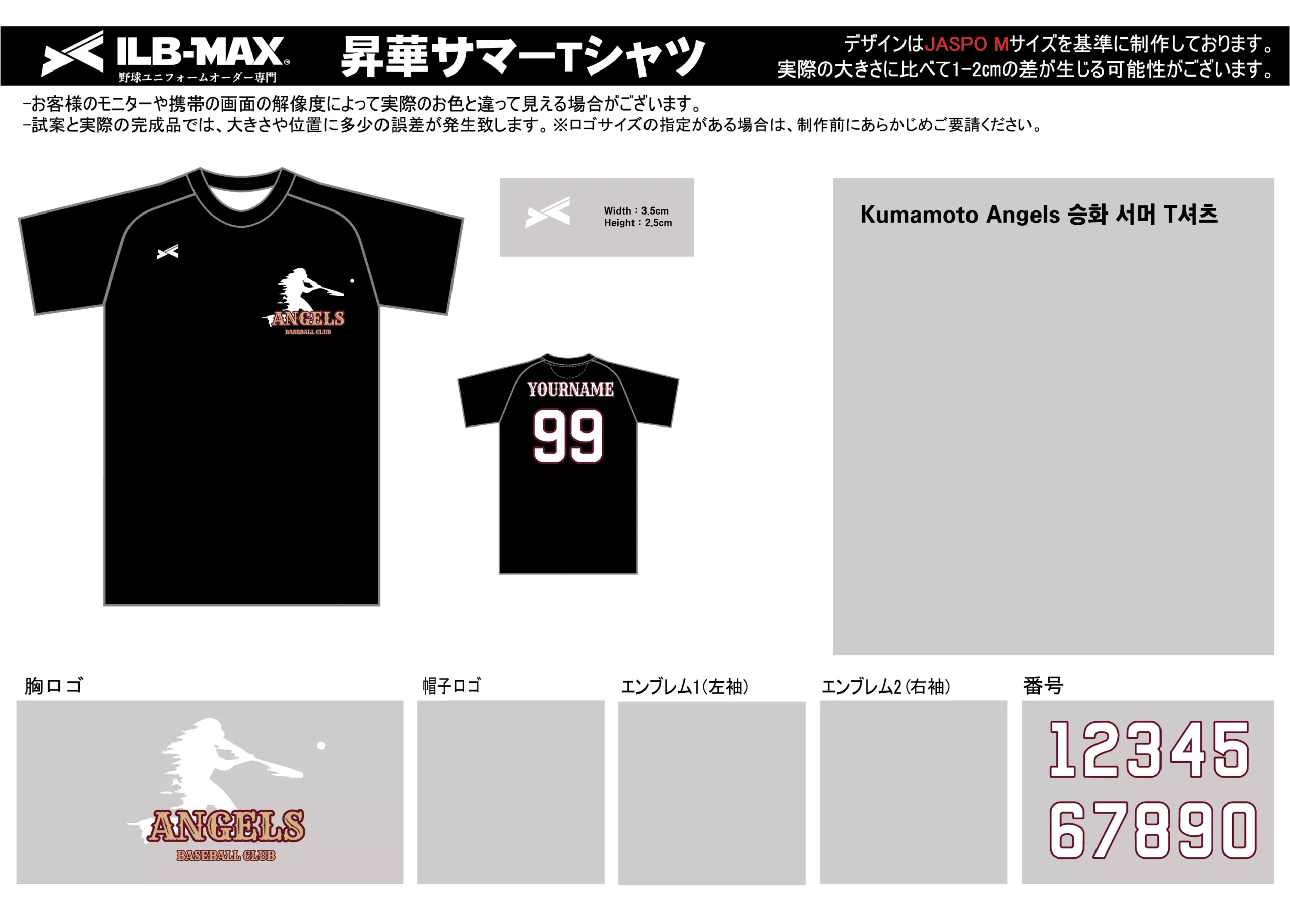 野球 ユニフォーム デザイン_Kumamoto Angels_ST