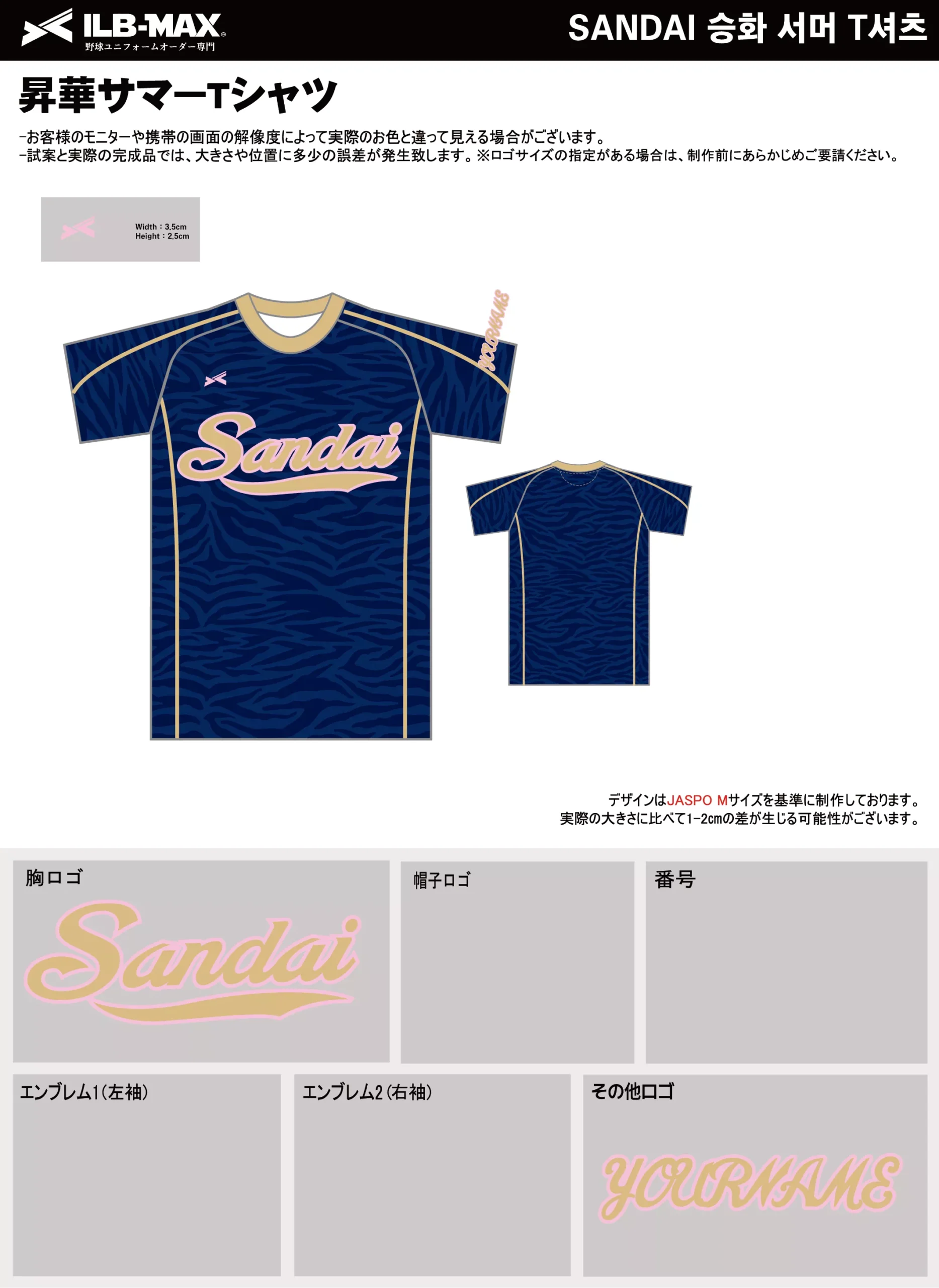 野球 ユニフォーム デザイン_SANDAI_ST
