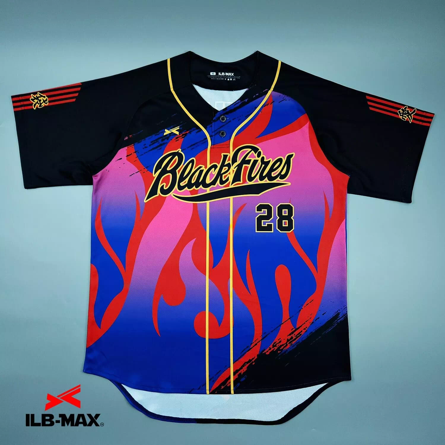 2505_Black fires 2nd 野球 ユニフォーム