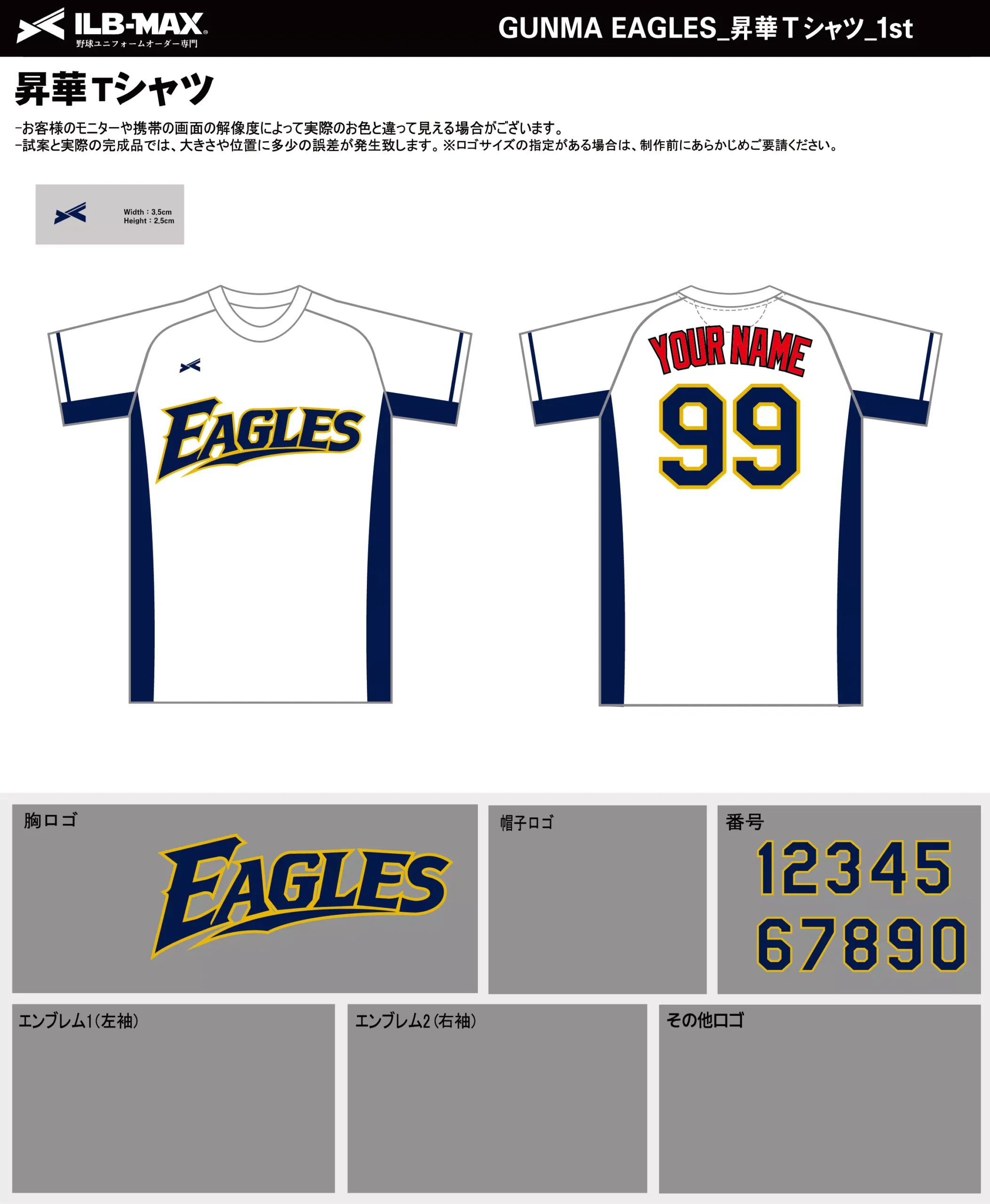 野球 ユニフォーム デザイン_GUNMA EAGLES 1st_ST.webp