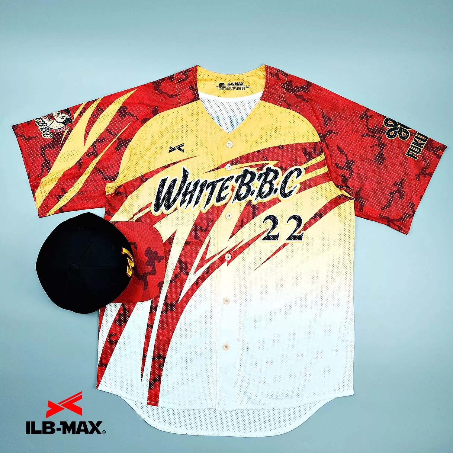 2507_White B.B.C 野球 ユニフォーム