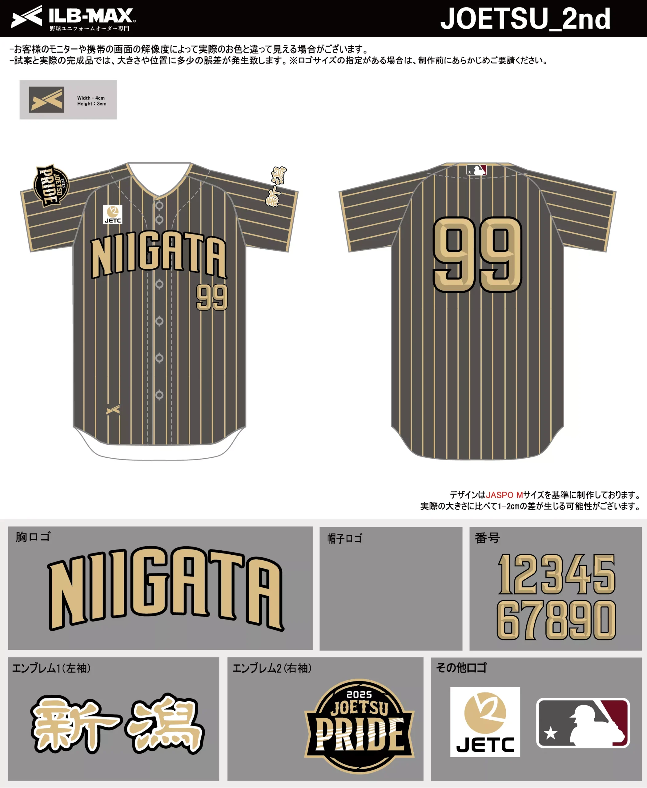 野球 ユニフォーム デザイン_JOETSU_2nd.webp