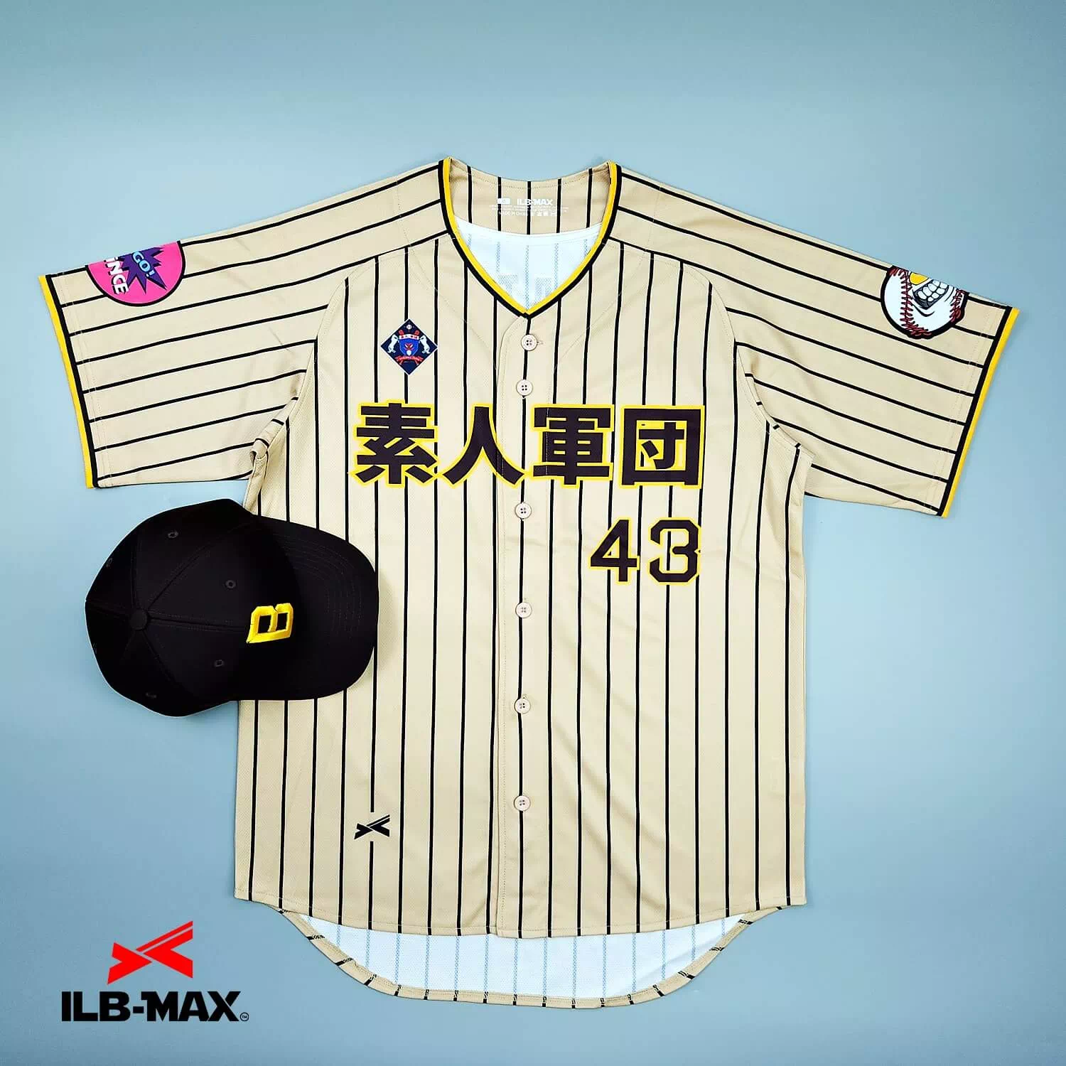 2509_SHIROUTO GUNDAN_1st 野球 ユニフォーム
