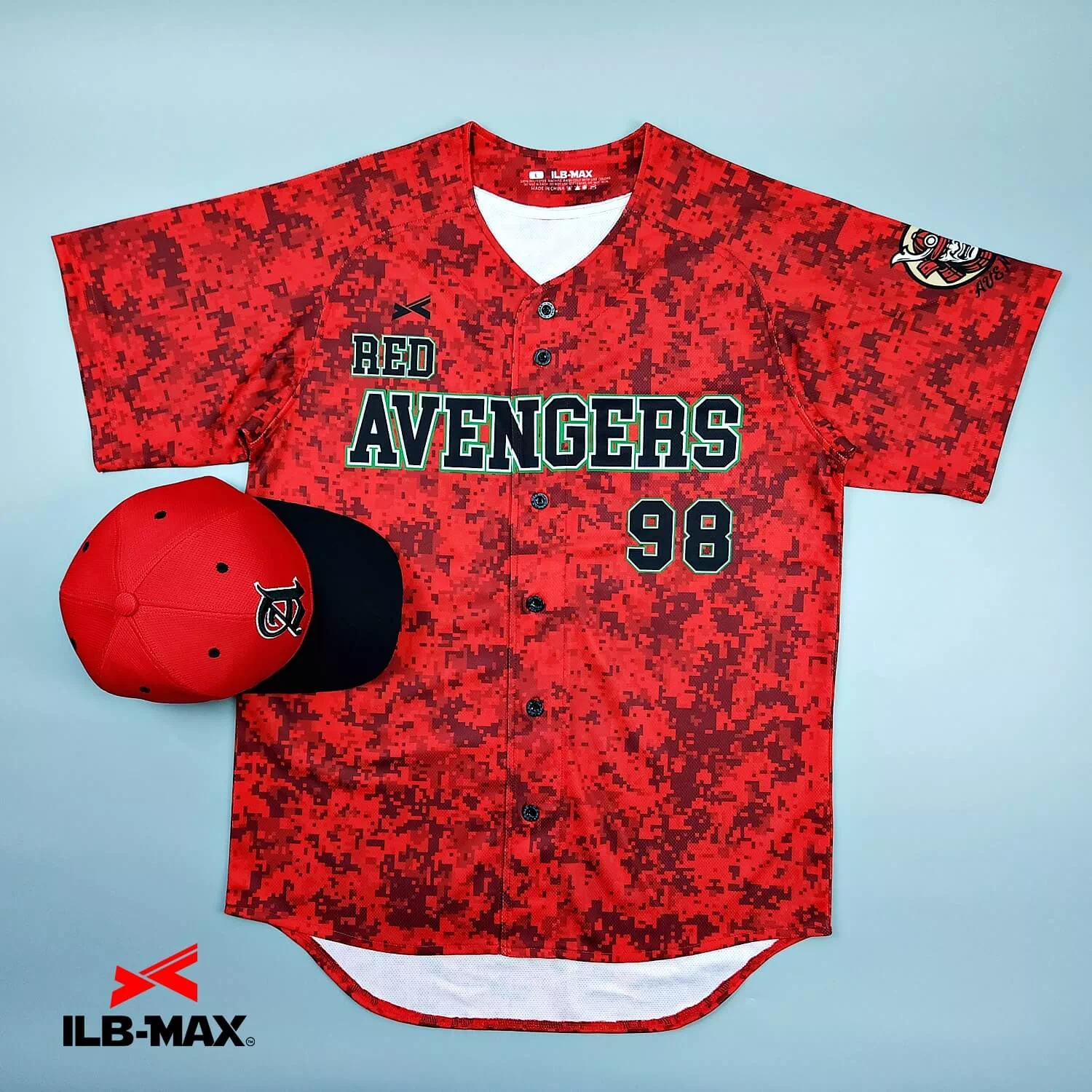 2510_RED AVENGERS_1st 野球 ユニフォーム