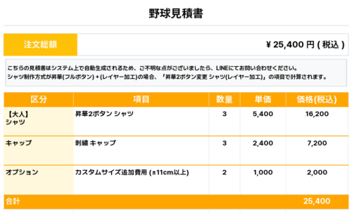 260109_TEAM SOX_ユニフォーム1st新規_キャップ1st新規_野球見積書