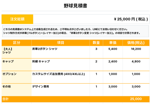 260112_KINNIKU BOOSTERS_ユニフォーム1st新規_野球見積書