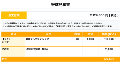 260211_NEC Platforms_ユニフォーム1st新規_優先制作_野球見積書