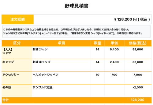 260220_HIROSHIMA Maxs_ユニフォーム1st新規_野球見積書