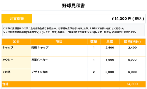 260226_Tochigi Baseball Club_キャップ1st新規_昇華パーカ1st新規_野球見積書