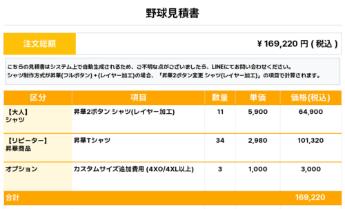 260304_Satte kings_ユニフォーム1st新規_昇華Tシャツ1st新規_野球見積書