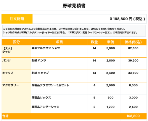 260309_IwamiSannai_ユニフォーム1st新規_野球見積書