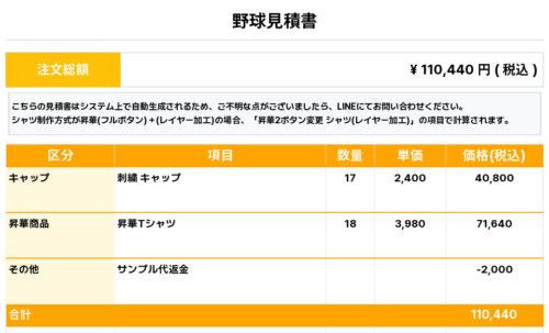 260326_MIYANOME_キャップ1st新規_昇華Tシャツ1st新規_野球見積書