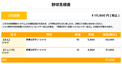 260402_CHIBA Indians_ユニフォーム1st新規_野球見積書