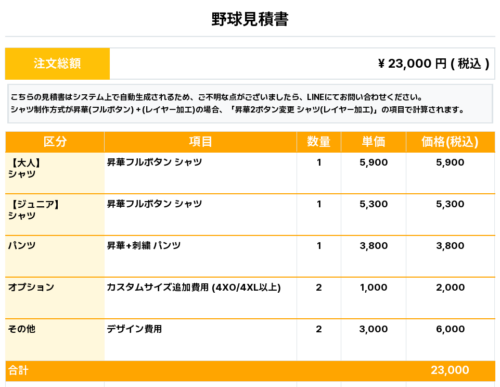 260402_JA MINAMI CHIKUGO_ユニフォーム1st新規_野球見積書