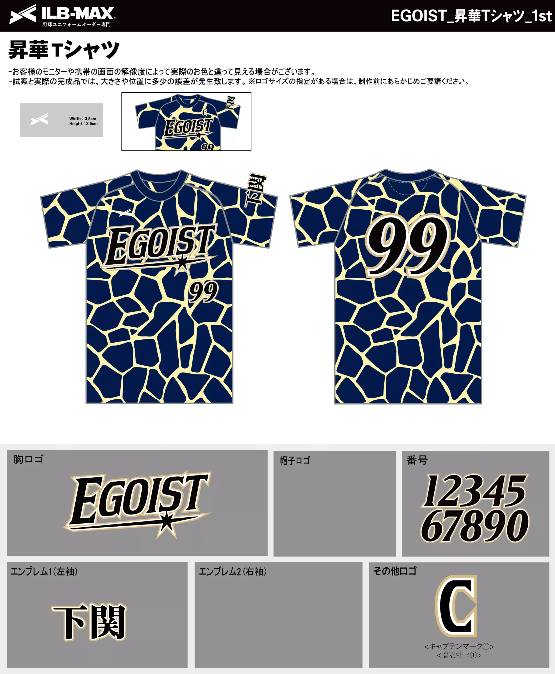 野球 ユニフォーム デザイン_EGOIST_1st_ST.webp