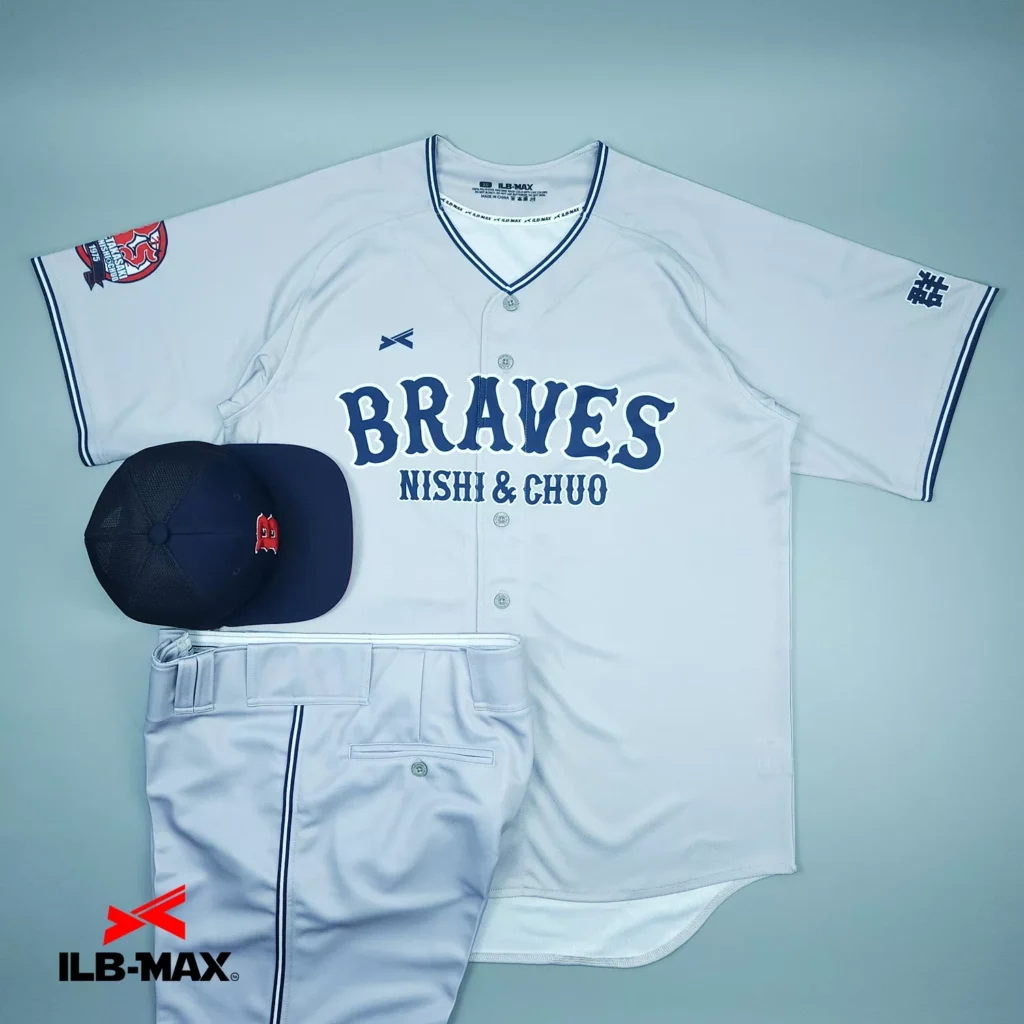 2603_BRAVES NISHI CHUO_1st 野球 ユニフォーム