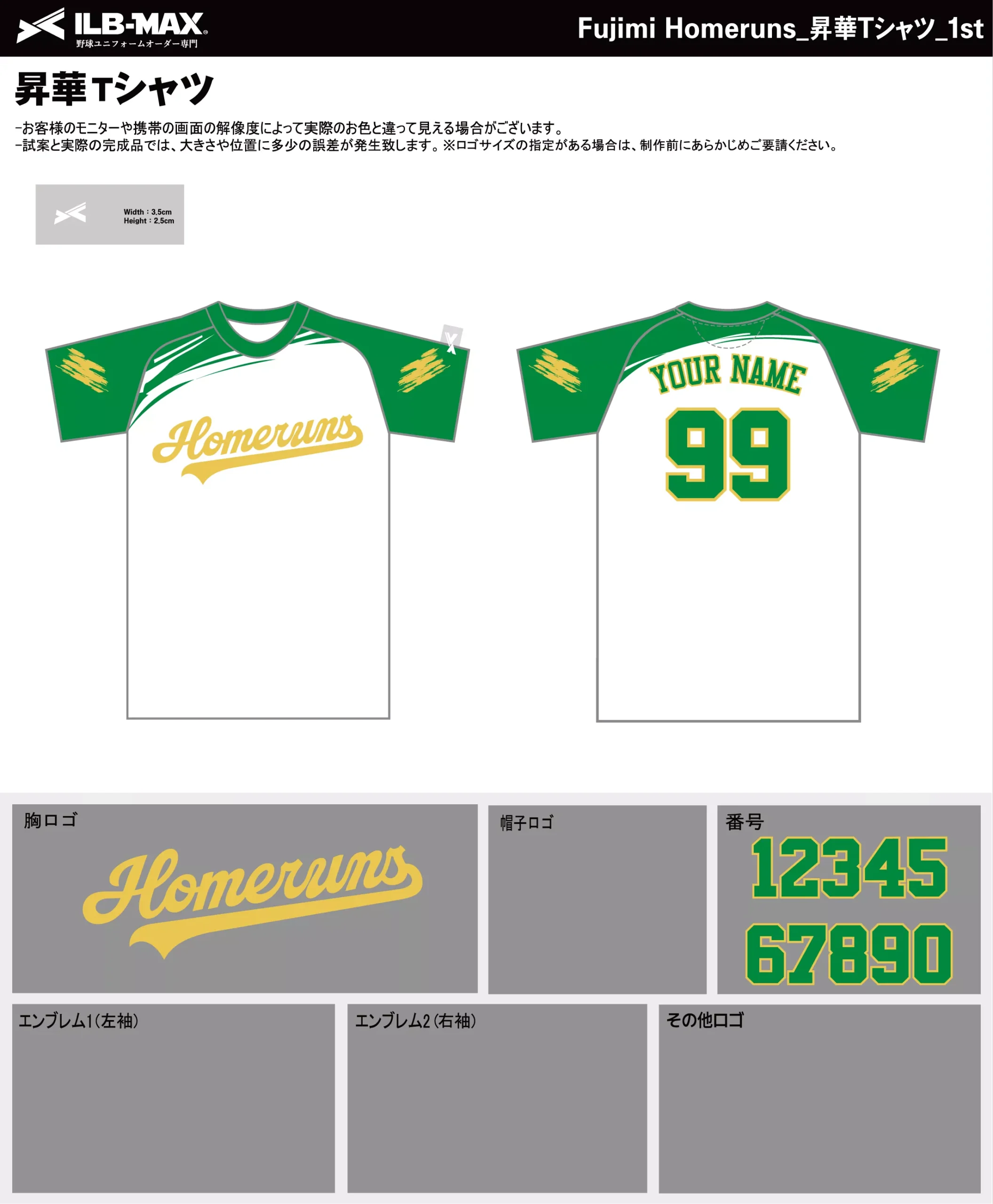 野球 ユニフォーム デザイン_Fujimi Homeruns_1st_ST.webp