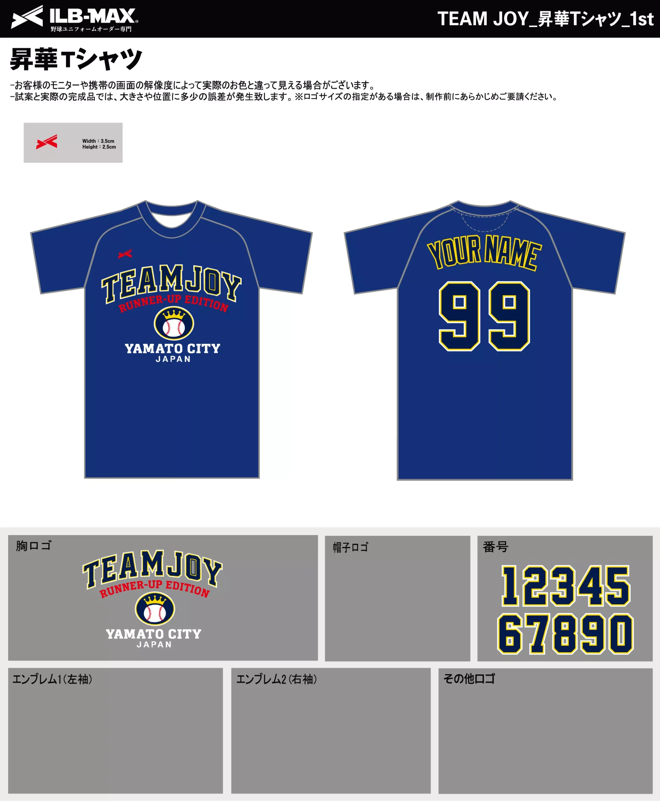 野球 ユニフォーム デザイン_TEAM JOY_1st_ST.webp
