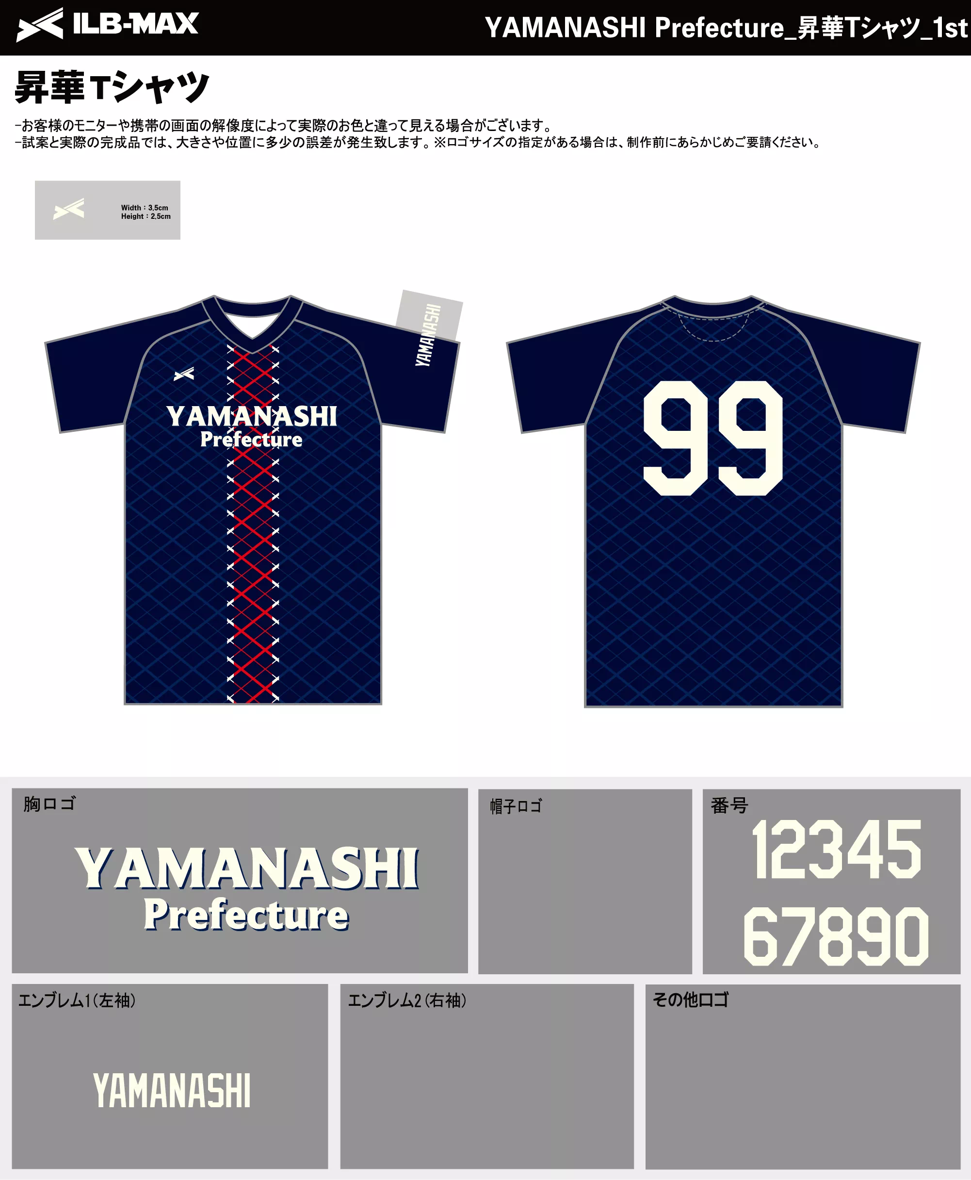 野球 ユニフォーム デザイン_YAMANASHI Prefecture_1st_ST.webp